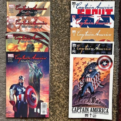 Lot of 9 Captain America by Steve Rude + John Cassaday 2002 Marvel Comics XLNT - Image 1 of 4