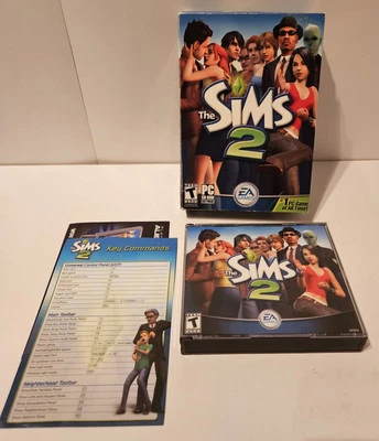 The Sims 2 (PC, 2004) CIB Complete in Box  With Serial Key Great Shape  - Image 1 of 4