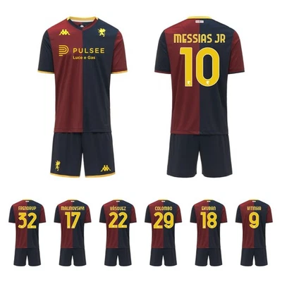 Completo Bambino Maglia GARA GENOA FC Kappa HOME 2025/26 Colombo Ekuban Vitinha