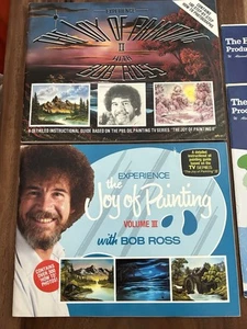80er BOB ROSS - DIE FREUDE AM MALEN Buch 2 Stück & Happy Painter Kataloge - Bild 1 von 8