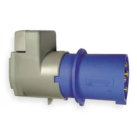 Устройство проводки Hubbell-Kellems A460p9 водонепроницаемый штифт и втулка вилка, 60 А, 250 В - Изображение 1 из 1