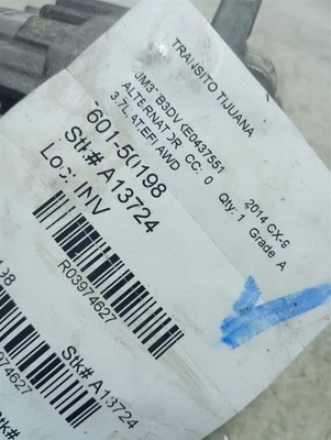 Alternator Fits 07-15 MAZDA CX-9 3974627 - Image 1 of 4