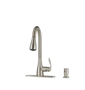Grifo de cocina de una manija Moen 87912EWSRS Georgene Spot Resist - Imagen 1 de 3