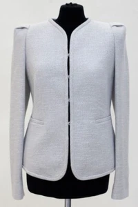 NUEVA CHAQUETA GIORGIO ARMANI gris plata Collezioni metálica de un solo pecho XL - Imagen 1 de 9
