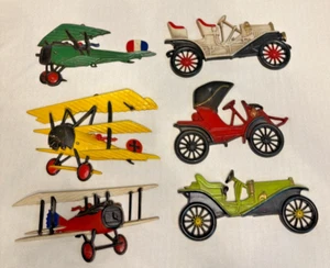 Vintage Homco Airplanes and Midwest Cars-Cast Metal Wall Art (You Pick) - Picture 1 of 7