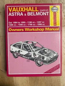 Vauxhall Astra Mk2 & Belmont (Petrol) Haynes Workshop Manual 1984-1990 - Picture 1 of 2