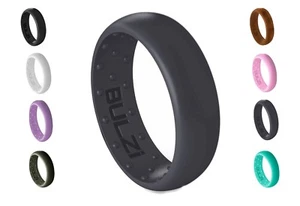 BULZi 6mm - Massaging Comfort Silicone Women's or Men's Wedding Band Rubber Ring - Picture 1 of 38
