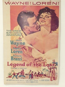1957 LEGEND OF THE LOST JOHN WAYNE SOPHIA LOREN MOVIE POSTER #57/605 27x18" - Picture 1 of 7