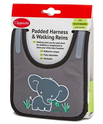 Nuevo arnés acolchado Clippasafe y riendas para caminar león niño pequeño seguridad de viaje Foto 1 de 2