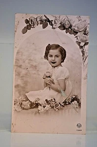 CPA CARTE POSTAL STE SAINTE CATHERINE DENTELLE AJOURE BONNET FILLE GARCON ANCIEN - Imagen 1 de 2