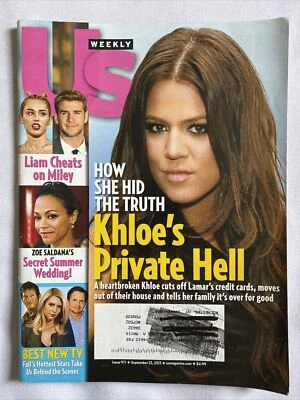2013 September 23 US Weekly Magazine Khloe Kardashian’s Private Hell (MH567) - Image 1 of 3