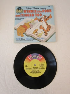 Vintage 1979 Disney's Winnie Pooh and Tigger too  Book and Record  33 1/3 RPM - Picture 1 of 5