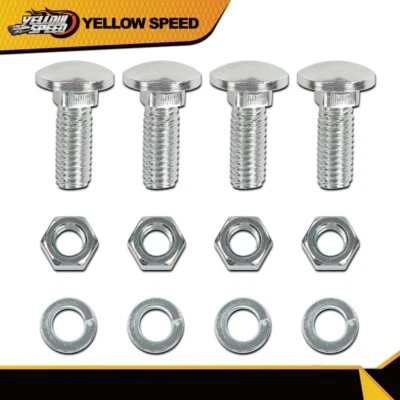 Kit de 4 pernos de parachoques delanteros traseros cabeza redonda tapados aptos para Ford 7/16-14x1-1/4" Foto 1 de 4