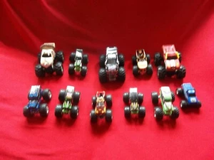 Lot of 11 Hot Wheels Monster Jam Trucks Grave Digger Truck- Bin T - Picture 1 of 7