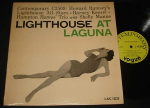 LIGHTHOUSE AT LAGUNA 1950s UK LP Bop Jazz BARNEY KESSE HAMPTON HAWES HOWARD RUM - Picture 1 of 2