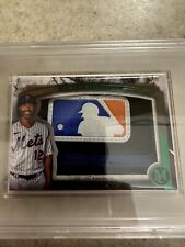 2022 Topps Series 1 Francisco Lindor Mets Jersey Number Medallion Card