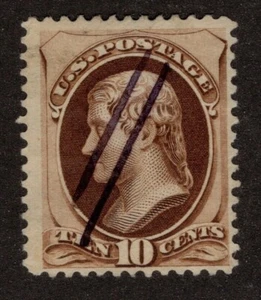 US Scott 187 Used - Manuscript Cancel - CV 45$ - Picture 1 of 2