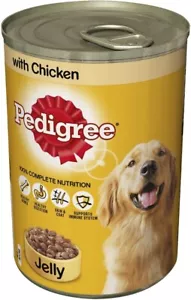 Pedigree Adult Chicken Dog Food - Jelly Wet - 12 x 385g Cans - Picture 1 of 1