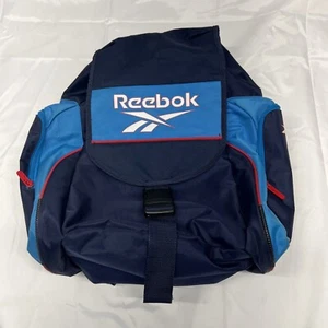 Reebok Vintage 90s Backpack Blue & Red Used - Picture 1 of 11