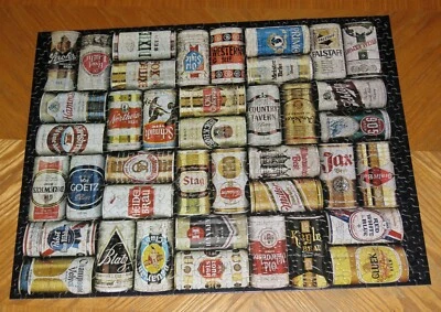 What's Your Pleasure - Beer Cans - Vintage 1975 Springbok Puzzle - Assembled - Image 1 of 4