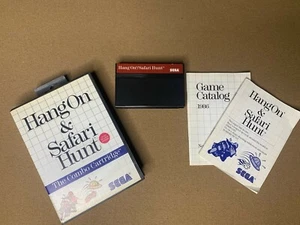 Hang On & Safari Hunt (Sega Master) Complete Combo Cartridge - Picture 1 of 2