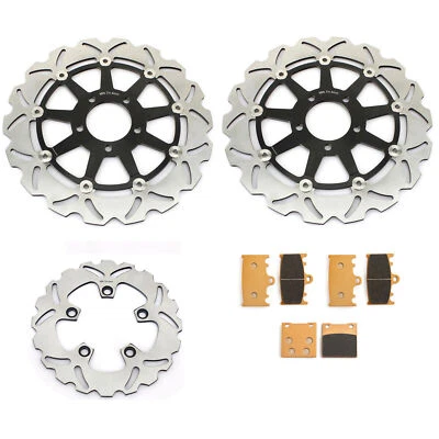 Pastillas de rotor de disco de freno F+R para Suzuki TL1000S 97-01 GSXR 600 97-03 GSXR 750 00-03 Foto 1 de 4