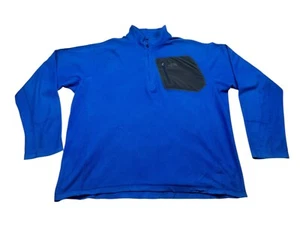 The North Face Mens XLarge Long Sleeve Sweater Jumper Pullover Blue Casual Logo - Bild 1 von 8