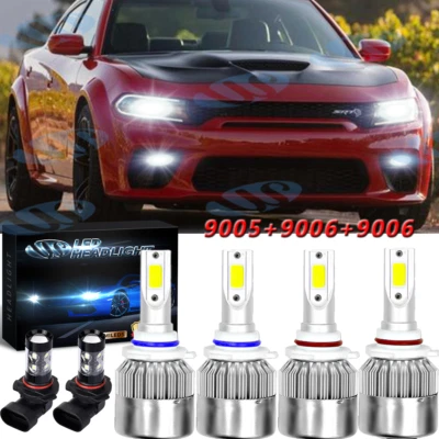 Faros antiniebla LED 6000 k 6 piezas para Dodge Charger 2006 2007 2008 2009 Foto 1 de 4