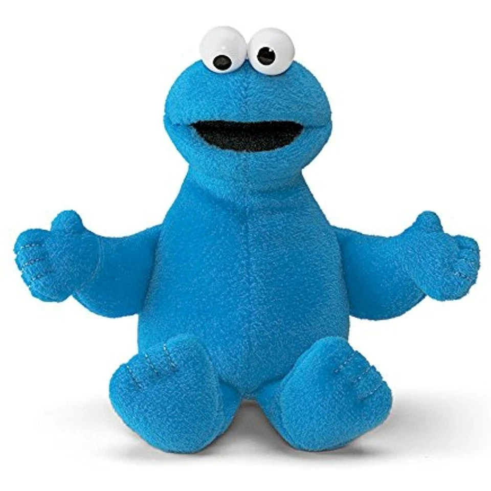 Peluche Sesame Street 6,25" Cookie Monster Beanbag Gund Foto 1 de 1
