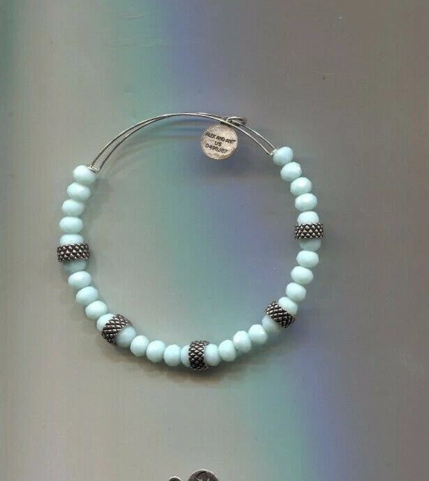 Pulsera ALEX & ANI PLATA CUENTAS CRISTAL AZUL CLARO  Foto 1 de 1