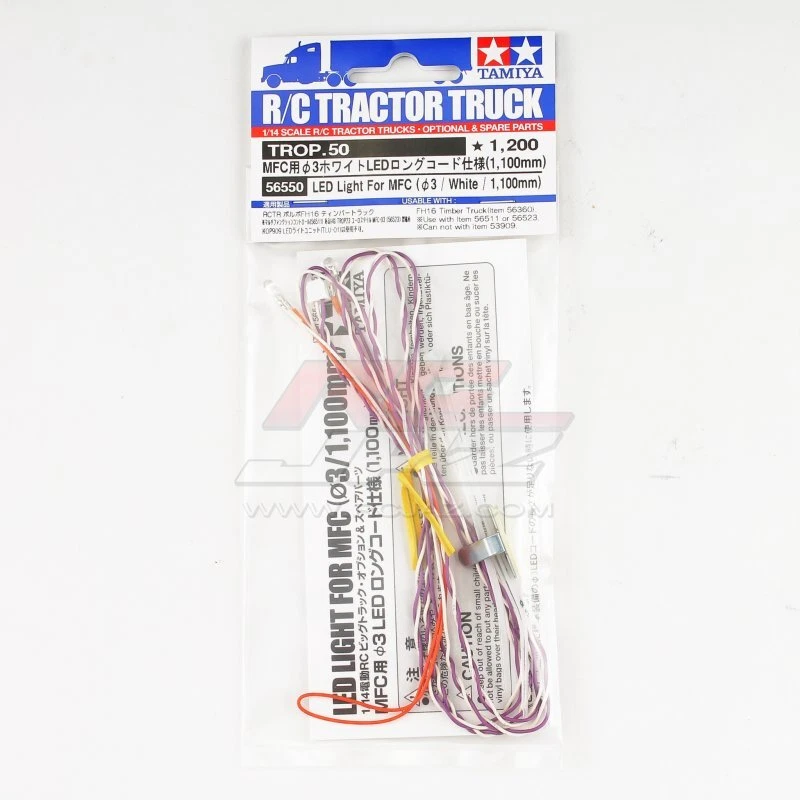 Tamiya 56550 White 3mm LED Light (1100mm Long) For RC Tractor Truck MFC-01/03 - Image 1 of 1