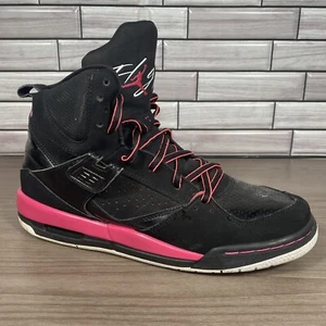 NIKE Air Jordan Flight 45 High (GS) Women's 7Y Black and Pink 524864-017 - Picture 1 of 9