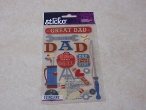 SALE!! 1 - STICKO STICKERS - GREAT DAD - NEW!! - Picture 1 of 1