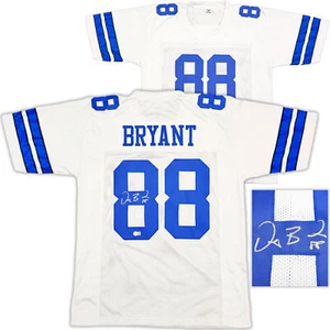 DALLAS COWBOYS DEZ BRYANT AUTOGRAPHED WHITE JERSEY BECKETT BAS WITNESS 230220 - Picture 1 of 7