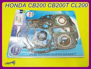 Fit For Honda CB200 CB200t CL200 74-76 Gasket complete Set NON ASBESTOS **mi** - Bild 1 von 5