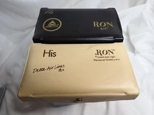 Set of 2 Vintage Delta Air Lines His RON kits in very good shape - Picture 1 of 6