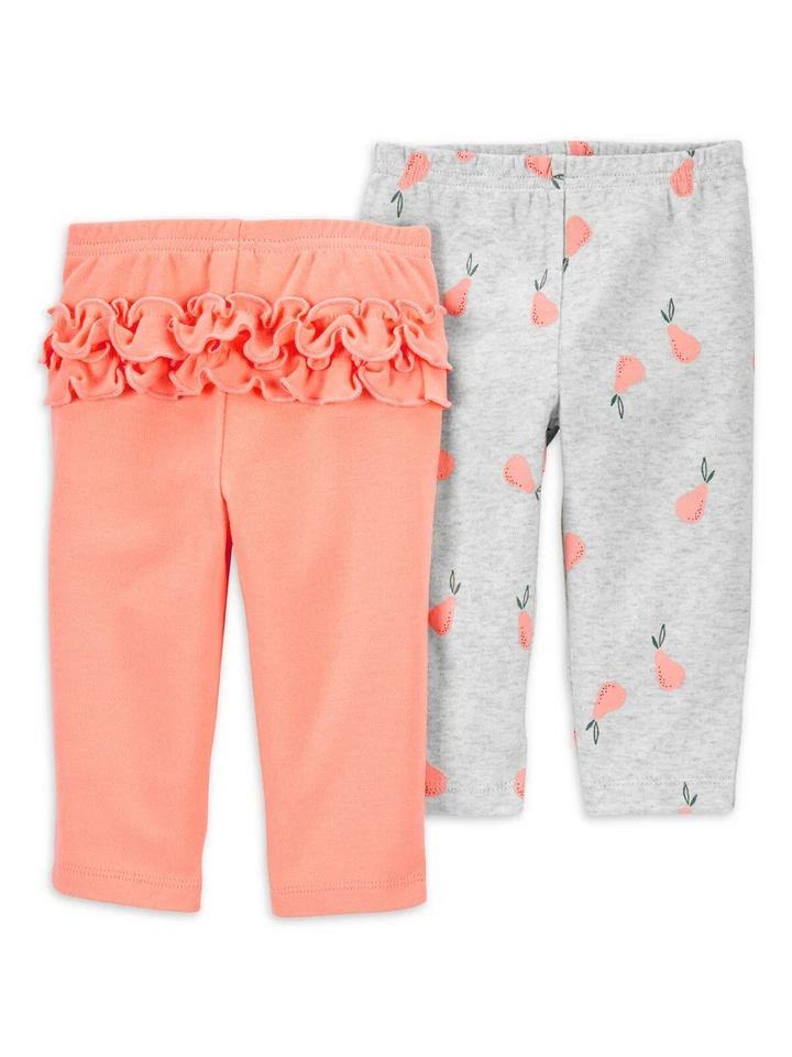 Infant Child of Mine by Carter's Baby Girl Pants 2-pack Size 12m
