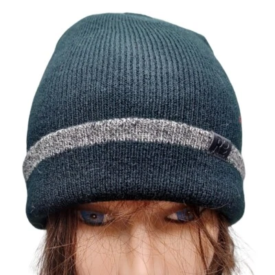 Reaction by Kenneth Cole Black Gray Nice Winter Beanie Knit Hat One Size - Image 1 of 4