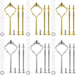 6 Set Tiered Tray Hardware for Cake Stand Mold Crown 3 Tier Cake Stand Fittings - Picture 1 of 11