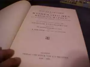Enzyklopädie der Mathematischen Wissenschaften Geophysikband 6 Wiechert 1906 - Bild 1 von 11