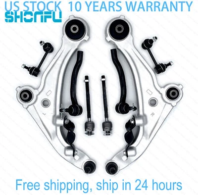 8pc Lower Front Control Arm And Stabilizer Kit Fit 2007-2012 Nissan Altima 3.5L — 第 1/4 张图片