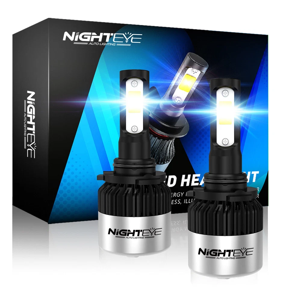 NIGHTHYE Par 72W 9000LM 9006 HB4 LED Faros Kit Alto Bajo 6500k Blanco Foto 1 de 4