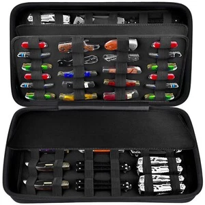 88 Slot Pocket Knife Case Black Carrying Bag Large Capacity Storage Organizer - Picture 1 of 7
