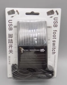 Interruttore a pedale USB pedale PC gaming trascrizione nuovo in scatola controllo tastiera - Foto 1 di 4