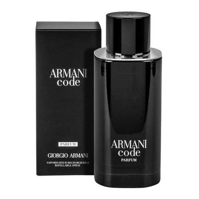Armani Code Parfum 125ml for Men – Refillable Spray, New & Sealed Fragrance