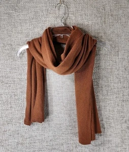 EVERLANE Unisex Cashmere Scarf 13x78 Rust Classic Soft Cozy Quiet Luxury - Picture 1 of 8