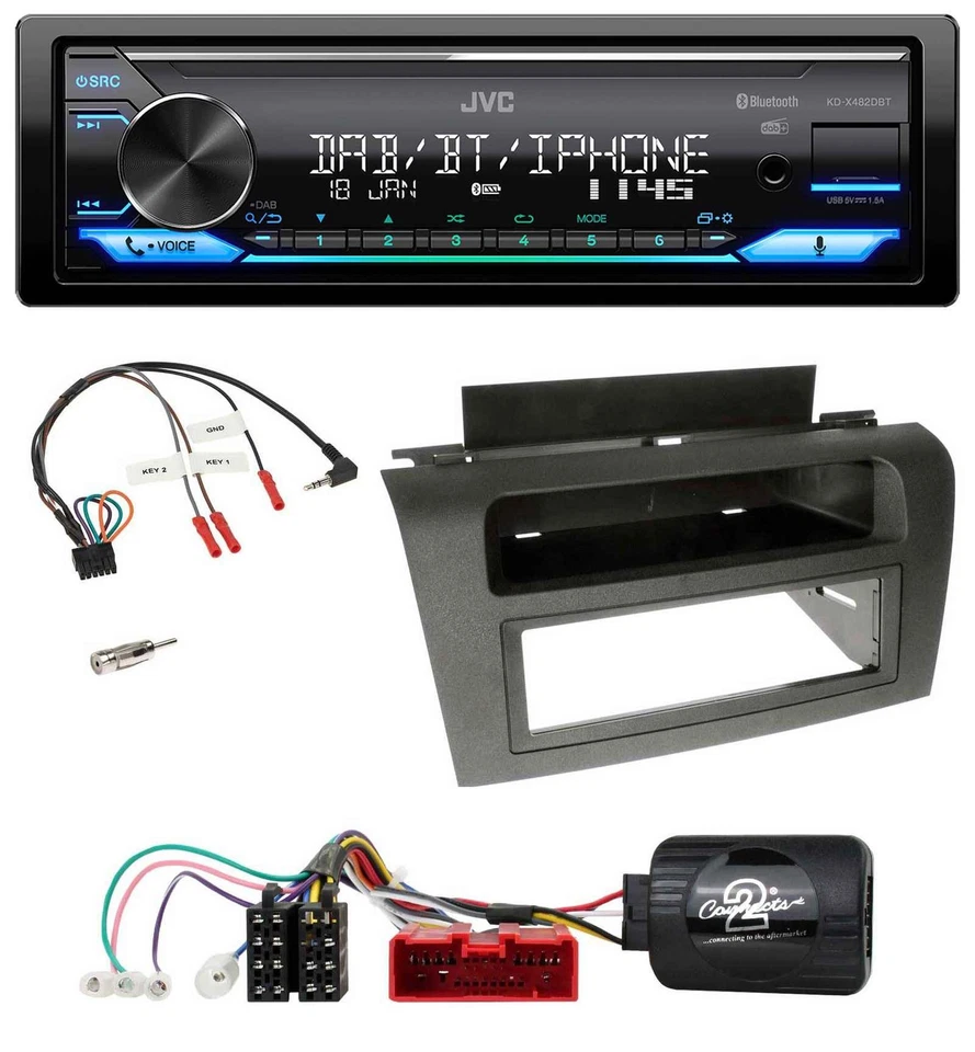 JVC Bluetooth DAB USB Lenkrad Autoradio für Mazda 3 (2003-2009) - Bild 1 von 4
