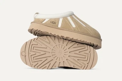 Chinelo infantil tamanho 4Y- UGG Tazz Sunwave semente de mostarda 1166830K-MDSD novo em folha - Imagem 1 de 4