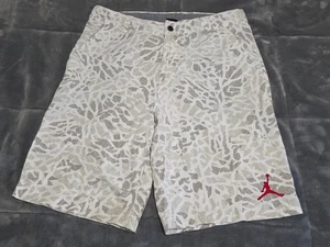 Nike Air Jordan Jumpman Fragmented Last Dance Chino Shorts White SZ W34×L10 - Picture 1 of 11