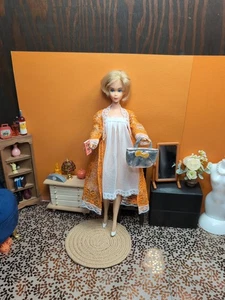 Vintage Barbie Clone Outfit - Nightgown, Shillman Sparkly Robe, Shoes ++ - Picture 1 of 14